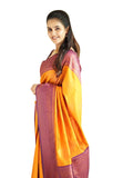 Shiv Textiles Womens Banarasi Silk Saree With Blouse Perfect For Every Occasion Yellow