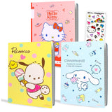 SANRIO Spiral Notebook Set Bundle with 3 Journals Featuring Cinnamoroll, Hello Kitty, Kuromi Plus Stickers School Supplies for