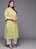 Libas Women'S Cotton Kurta Set (15230_Green_3Xl)