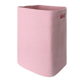 MEGASKET Large Laundry Hamper 16x13x22 - Tall Woven Laundry Basket, Cotton Rope Dirty Clothes Hamper, Baby Kids Nursery Wicker L