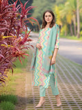 Anni Designer Women'S Rayon Viscose Straight Printed Kurta With Pant & Dupatta (Zaggu Pista-Vks01_S_Pista_Small),Pista,S,,,