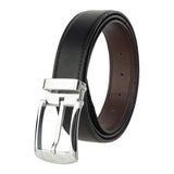 Zacharias MenS Pu Leather 35 Mm Reversible Belt Gr26 (Black_Free Size) (Pack Of 1)