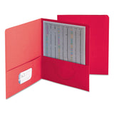 Smead Two-Pocket Heavyweight Folder, Letter Size, Red, 25 per Box (87859)