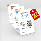REVLIXI Google Review Stand (3 PCS)- Boost Reviews w/Reusable Google Review Tap Card Stand & QR Code Stand -No App, No Subscript