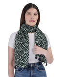 Teemoods Womens Cotton Printed Trendy Tassel Scarf, All Season Stoles For Ladies