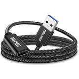 SOLMIMI USB C Female to USB Male Adapter 4FT(1.2M), Upgraded Type C to USB 3.0 Male Adapter with 5Gbps High-Speed Data Transmiss