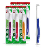 GUM End Tuft Toothbrush Extra Small Head for HardtoReach Areas Implants, Back Teeth, and Wisdom Teeth Soft Dental Brush