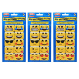 Ashley Productions Non-Magnetic Mini Whiteboard Erasers, Emojis, 10 Per Pack, 3 Packs