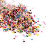 Approx 7200pcs 2mm Glass Tiny Seed Beads for DIY Jewelry Making Total 12colors