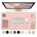 Blossoms Pink Desk Mat, Waterproof Non-Slip Leather Desk Pad, Large Mouse Pad, Desk Writing Pad, Desk Mat for Keyboard and Mouse