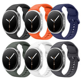 Astorgos 6 Pack Sport Bands Compatible for Samsung Galaxy Watch 8 Band 40mm 44mm/Galaxy Watch 8 Classic 46mm, No Gap Soft Silico