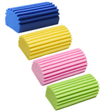 Damp Clean Duster Sponge 4 Pack Household Cleaning Sponges Reusable Dusting Sponge for Brushing Blind Glass Vents Window Mirrors