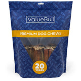 ValueBull Collagen Sticks for Dogs, 6 Inch Super Jumbo Chews, Natural Long-Lasting Dog Treats, 25 Count - Supports Joints, Skin