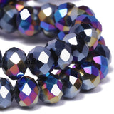Songxi 3mm Faceted Rondelle Glass Beads for Jewelry Making 400PCS, Crystal Glass Beads DIY Arts and Crafts, for Bracelet Necklac