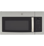 GE Over-the-Range Microwave Oven with Recirculating Venting, 1.8 Cu. FT, 900W, 12.8Removable Turntable, 10 Power Levels, Sta