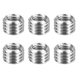 HARFINGTON 6pcs Thread Repair Inserts M14 x 2 Male to M10 x 1.5 Female Thread 10mm Long Stainless Steel Reducing Nuts Metric Sel