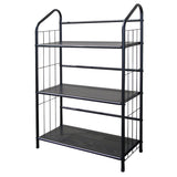 ORE International Metal Book Shelf Bookcase, Black