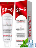 SP-6 Probiotic Whitening Toothpaste for Teeth Whitening and Gum Health,Fresh Mint Flavor,Daily Use for Oral Care (1pack, Fresh M