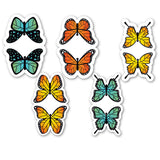 woopme Set of 5 Shiny Butterfly Magnetic Bookmark for Book Lovers Readers Students Gift Magnetic Page Clips Folding