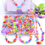 J.V Enterprise Plastic Beads For Kids Crafts ChildrenS Jewelry Making Kit Diy Bracelets Necklace Hairband And Rings Craft Kits
