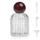 Yerpkefey 50ml/1.7 Oz Glass Spray Bottle Perfume Atomizer,Vintage Glass Perfume Travel Refillable Spray Bottle Empty with 3 Kind