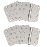 4 in. x 5/8 in. Radius Satin Nickel Door Hinge Value Pack (10 per Pack)