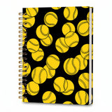 ATJFKIXL Spiral Bound Notebook, A5 College Ruled Journal 120 Pages, Soft Cover Notepad for Office Study Travel and Gifts Softb
