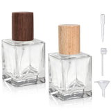 Yerpkefey 30ml/1.0 Oz Glass Spray Bottle Perfume Atomizer,Travel Vintage Perfume Bottles Empty Refillable Spray Bottle 2Pack (A5