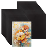 GBACHOOSE 24 PCS 8x10 Black Canvases for Painting, 8x10 Black Canvas Panels for Painting, Drawing and Art Supplies, Blank Small