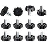 30 Packs M8 Screw on Furniture Glide Leveling Foot Adjustable Diameter Home Black Metal Table Desk Glide Leg Leveler Leveling Fo