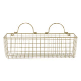 Asst Gold Wire Wall Basket Set/2