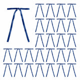 Meseey 30 Pcs Dusty Blue Velvet Christmas Bows 5 x 7 Inch Rustic Vintage Wedding Velvet Ribbon Gift Bows for Tree Wreath Garland