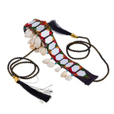 Dwiza Enterprise Handmade Cowrie Shell Embellished Kamarband For Women Boho Seashell Waist Belt, Adjustable Belly Chain, Ethni