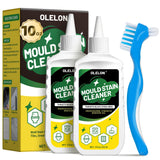 OLELON 2 Pack Mold Stain Remover Gel Grout Cleaner for Washing Machine Cleaner Shower Bathroom Seal and Grout Stain Remover with