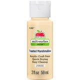 Apple Barrel Multi Surface Acrylic Paint, 2 oz, Toasted Marshmallow 2 Fl Oz