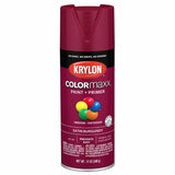 12 oz Krylon K05560007 Burgundy COLORmaxx Paint & Primer Spray Paint, Satin