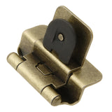 Hickory Hardware P5312AB Double Demountable Hinge 1/4 Inch overlay, 3/8 Inch inset SelfClosing Feature with 170 Opening Face