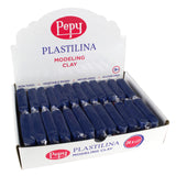 Pepy Plastilina Reusable and Non-Drying Modeling Clay; Set of 24 Bars, 1.4 Ounce Each, Perfect for Arts and Crafts Projects, Dar