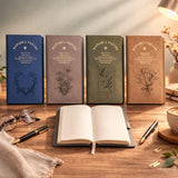 NatureS Poetry Hardcover Diary Notebook With Floral Embossed Design, Premium Lined Journal For Writing, Office, School & Travel