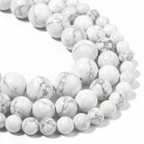 Yochus 45pcs White Howlite Turquoises Beads
