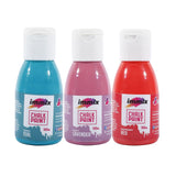 Immix Chalk Paint Set, Tempo Teal ;Dusty Lavender ;Raspberry Red Chalky Finish 100 Ml Each