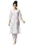 Libas Womens Printed Cotton Blend Co-Ord Set For Women