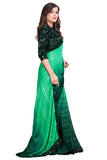 Pratham Blue Womens Silk Saree With Blouse Piece (Am-3103_Green)