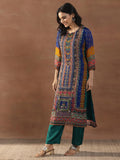 Libas Women'S Organza Kurta Set (49335_Mutli_L)