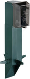 GPD19G-1 Gard-N-Post Low-Profile Outdoor Landscape Lighting Post Enclosure with Outlet Cover, 19.5-Inch, Green, 1-Pack