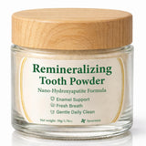 Oral Care - Remineralizing Tooth Powder with Hydroxyapatite, Tooth Whitening Powder Fluoride-Free for Gentle Clean, Fresh Breath