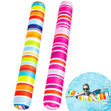 FindUWill 2 Pack Inflatable Swim Pool Noodles - Soft Fabric Covered Large Swim Noodles for Adults, Pool Floats Toys for Pool Acc