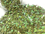 The Design Cart 4 mm Mehendi Green 1 Circular Sequins Sitara for Embroidery, Embellishing Handbags, Apparels, Art Craft DIY Kit