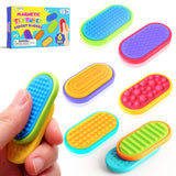 Sensory Fidget Magnet Toys for Kids: Silicone Magnetic Sliders Stress Fidgets for Autism, Anxiety Relief Small Fidget Toys for A