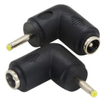 zdyCGTime DC2.5x0.7mm Male 90 Degree Angle to DC5.5x2.1mm Female Adapter5 Volt DC Barrel Power Jack Charging Cable Connector for